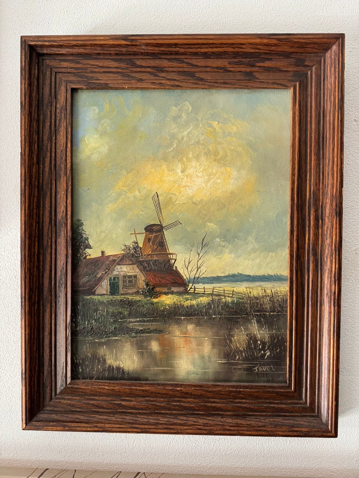 Kunstenaar Tarel: molen voorstelling in de polder ., Ophalen
