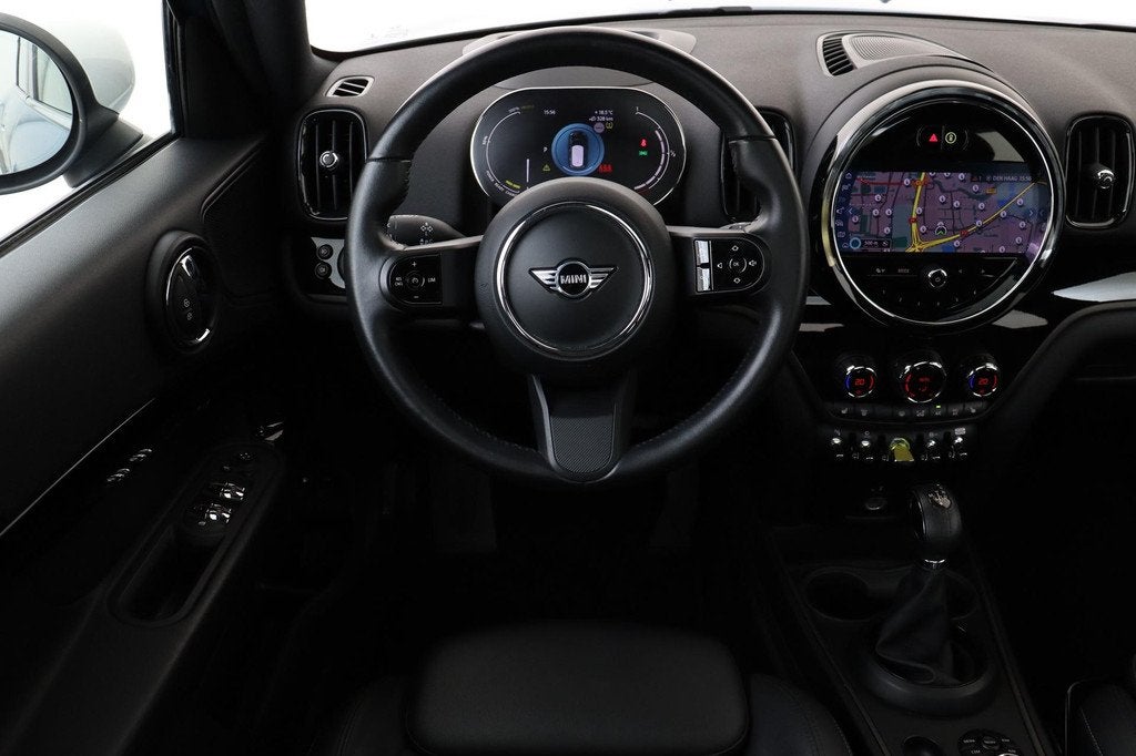 MINI Countryman 2.0 COOPER S E ALL4 NORTHWOOD EDITION -PANO., Auto's, Mini, Automaat, Gebruikt, Blauw, Leder en Stof