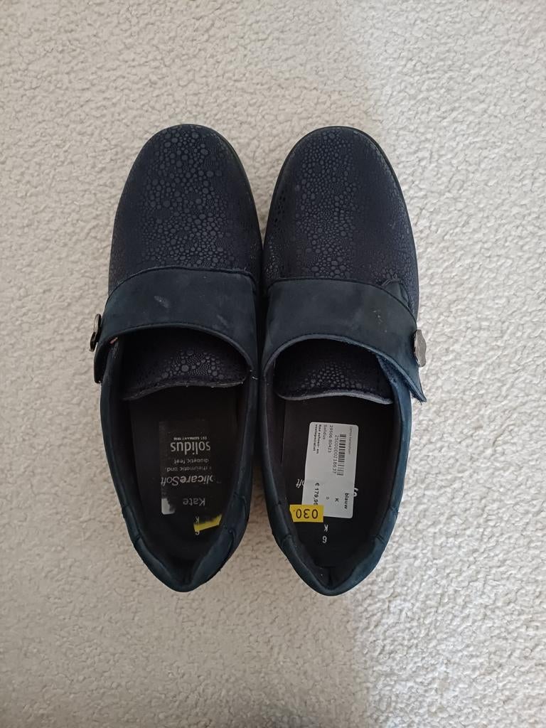 Solidus schoenen met elastische voorkant, maat 6, Solidus, Blauw, Instappers, Ophalen of Verzenden