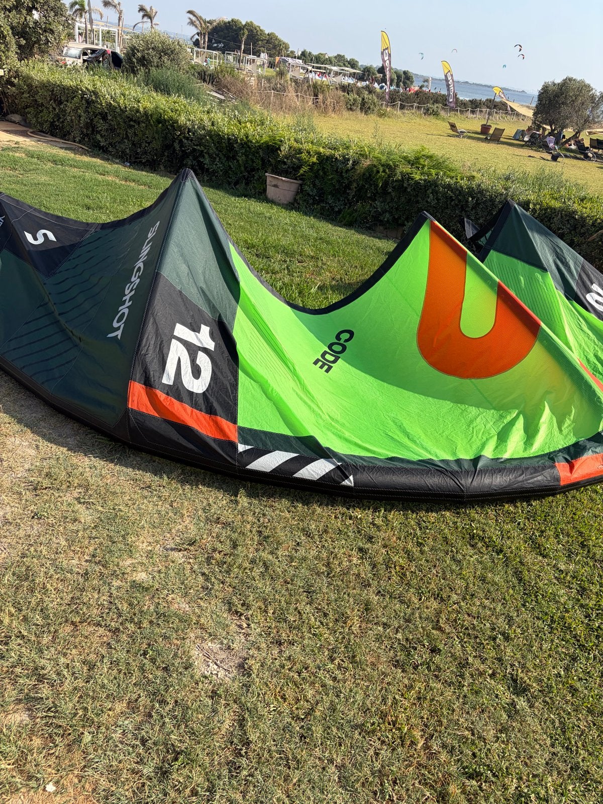 Slingshot Code V2 12m Kitesurf Kite, Watersport en Boten, Kitesurfen, Ophalen, Gebruikt, Geen board, Kite