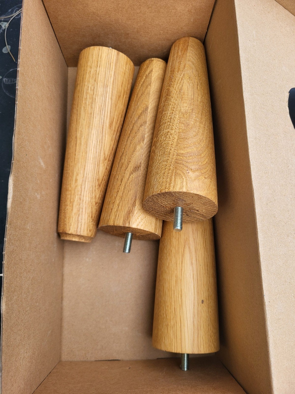 Set van 4 massief houten tafelpoten, Tafelpoot, Minder dan 50 cm, Modern, Scandinavisch, Nieuw