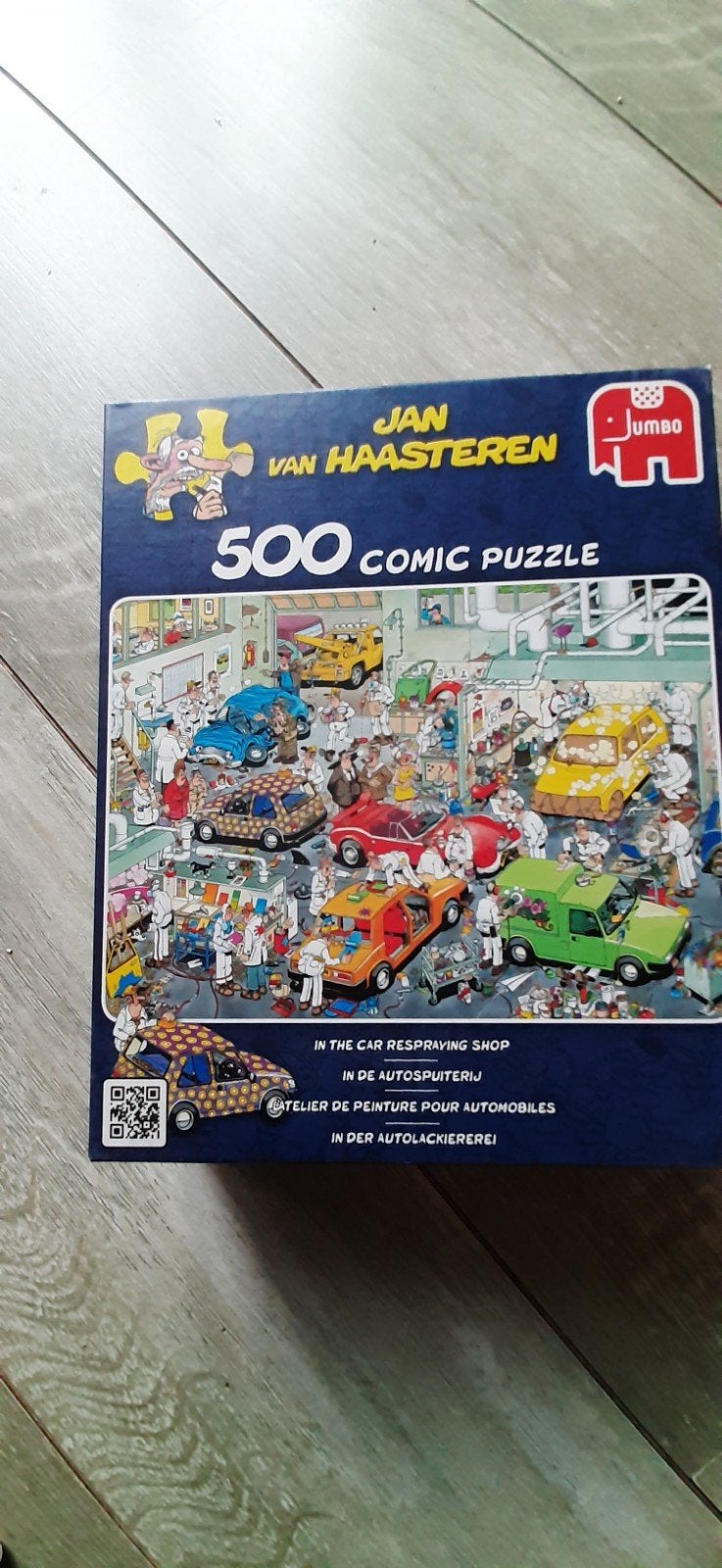 Jan van Haasteren 500 stukjes - Autospuiterij, Ophalen of Verzenden, Minder dan 500 stukjes, Gebruikt, Legpuzzel