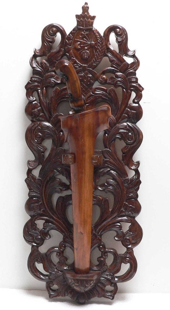 Blawong Solo Java AA1 met logo Kraton Surakarta keris houder, Ophalen of Verzenden