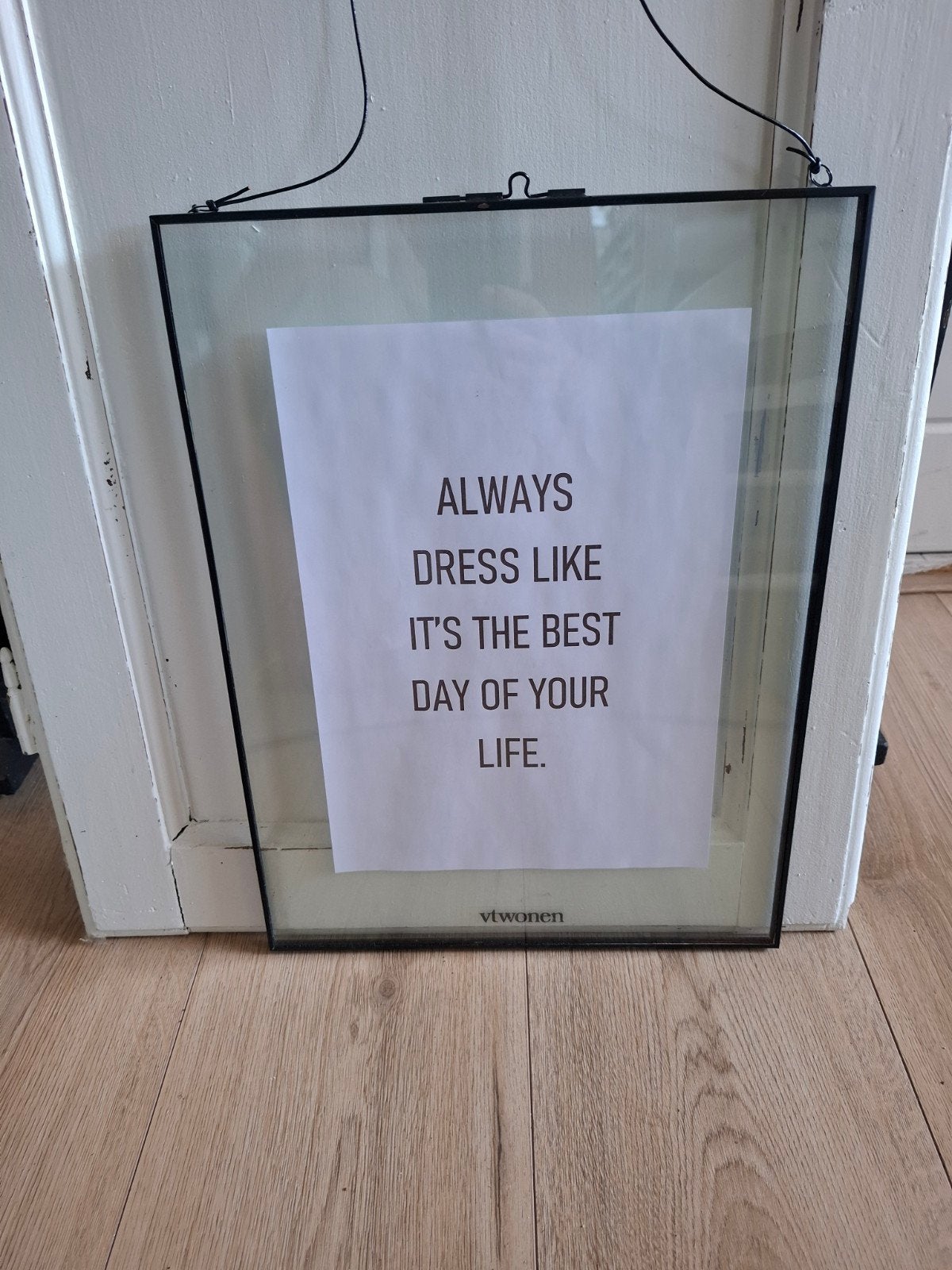 VT WONEN  LIJST 30X40, Ophalen, Met tekst