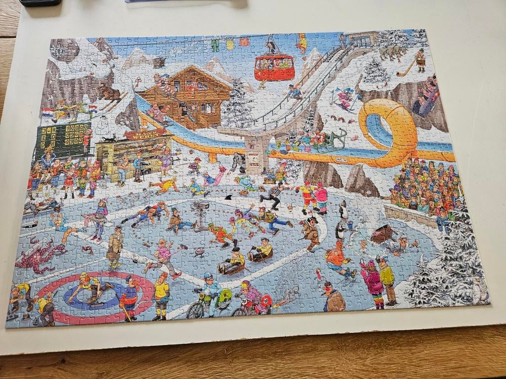 Jan van Haasteren 
"De Winterspelen", Ophalen of Verzenden, 500 t/m 1500 stukjes, Zo goed als nieuw, Legpuzzel
