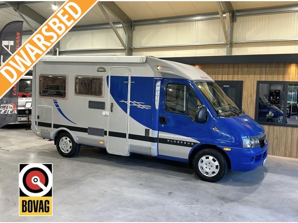 Dethleffs Globebus Half-Automaat Fiat Ducato 2005, Ringverwarming, Fiat, Tot en met 2, 6 tot 7 meter