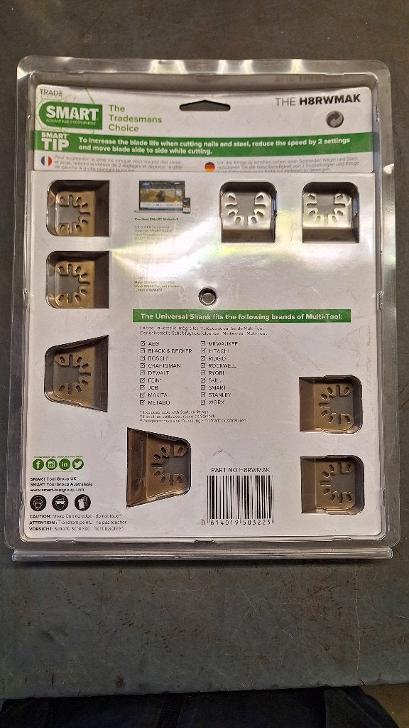 8x SMART The H8rwmak Multitool zaagjes NIEUW!!!, ,, Nieuw, Ophalen of Verzenden, ,