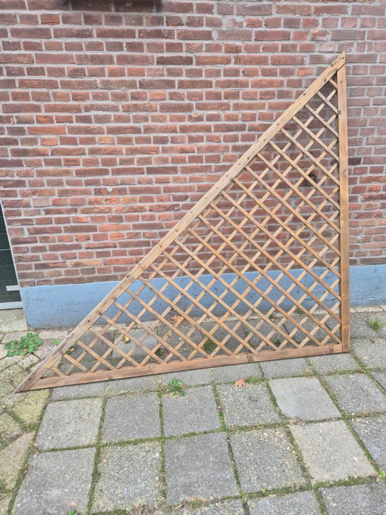 Diverse houten tuinschermen en pergola-element, Ophalen, Minder dan 3 meter, Hout, 1 tot 2 meter