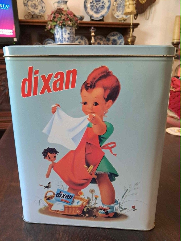 Vintage DIXAN blik, Ophalen of Verzenden, Zo goed als nieuw, Overige, Overige merken