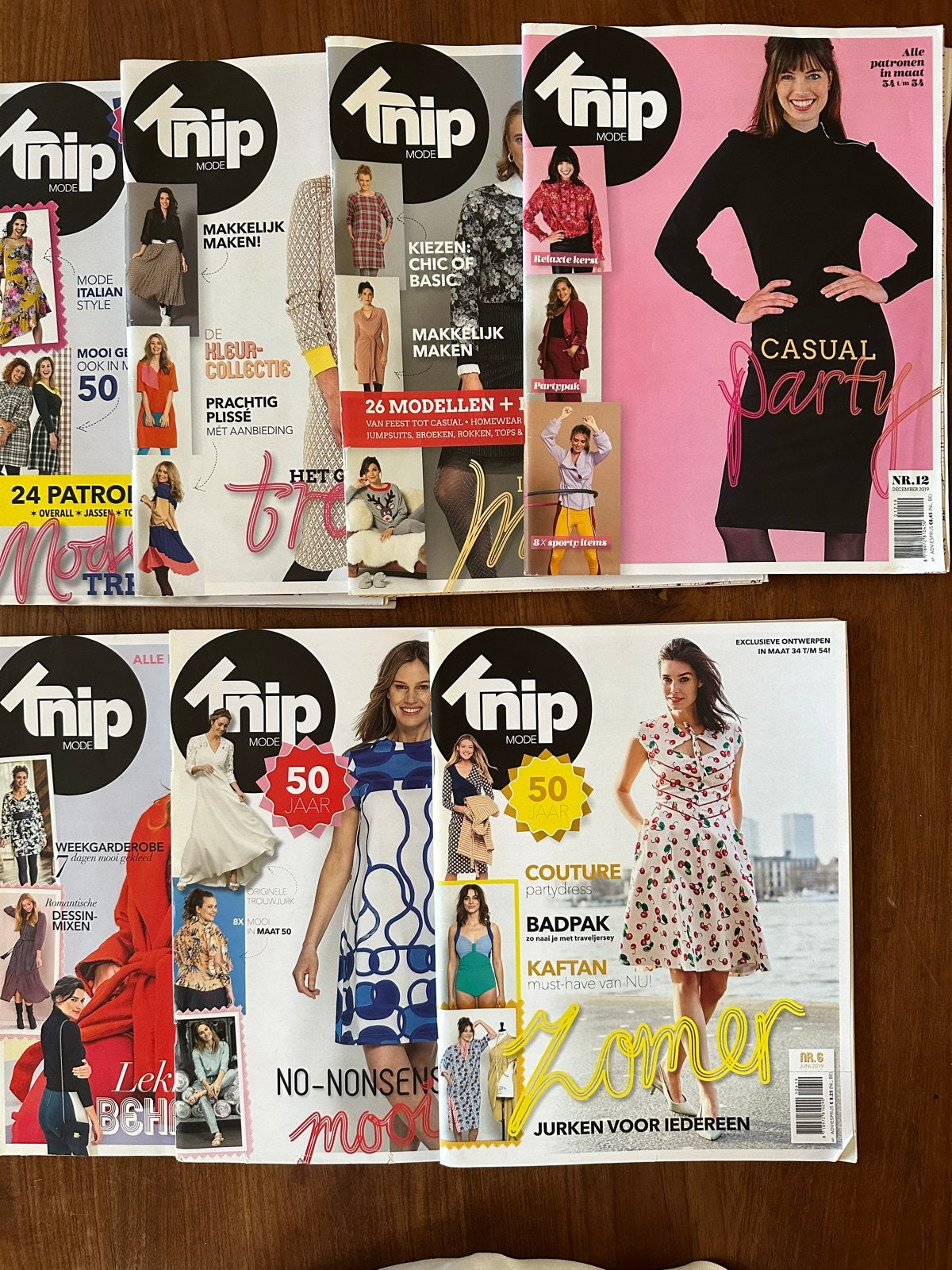 Knipmode Tijdschriften 2019 - Nummers 1, 5, 6, 9, 10, 11, 13, Boeken, Ophalen of Verzenden, Gelezen, Overige typen