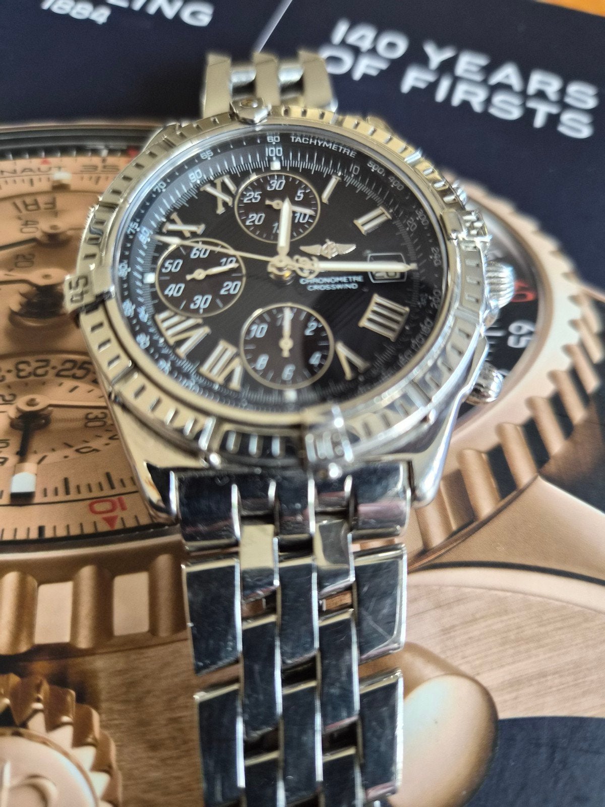 Breitling Crosswind, Ophalen, Staal, Staal, Breitling