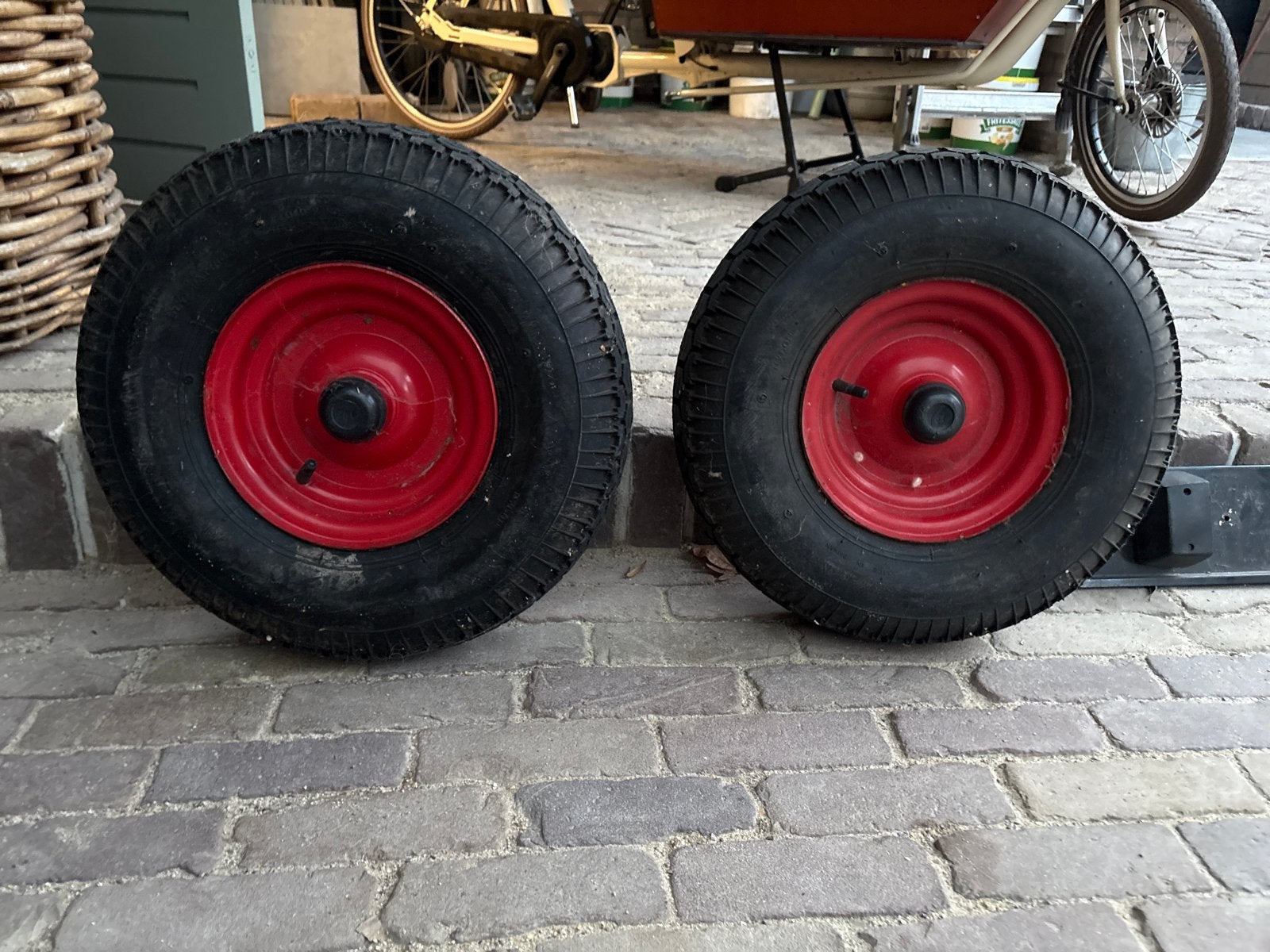 Losse wielen voor rubberboot