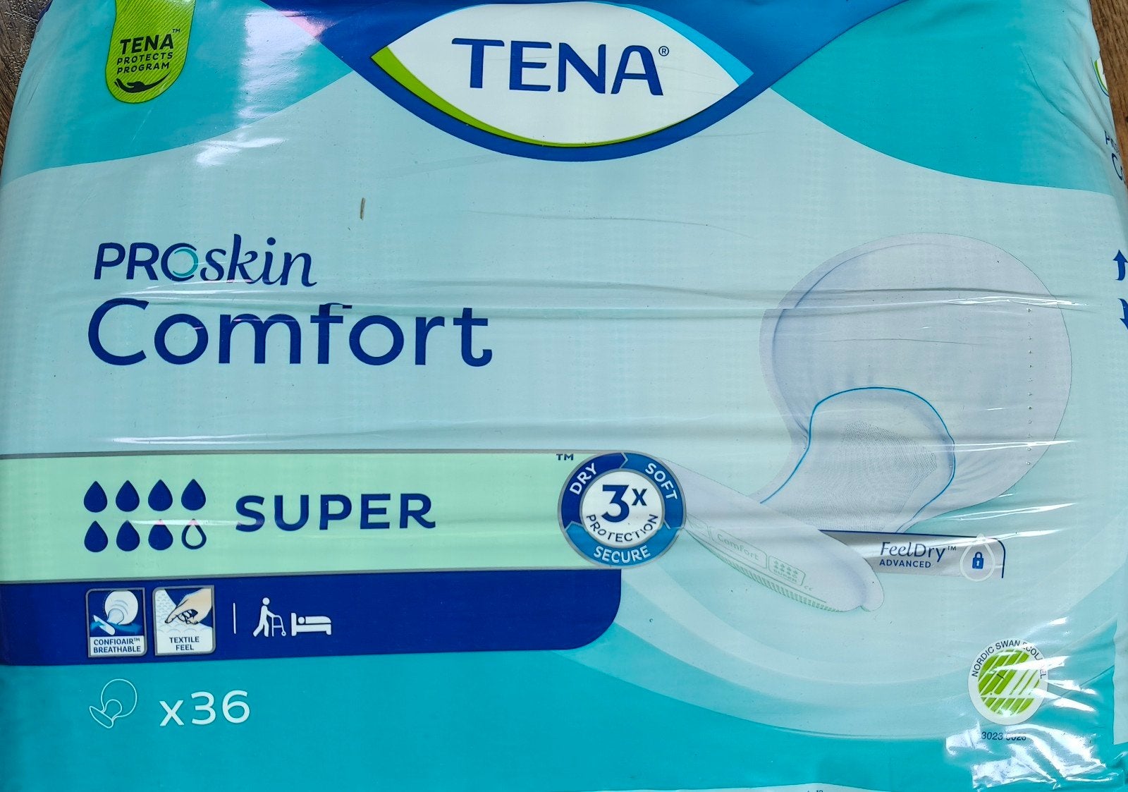 Tena Proskin Comfort, Ophalen
