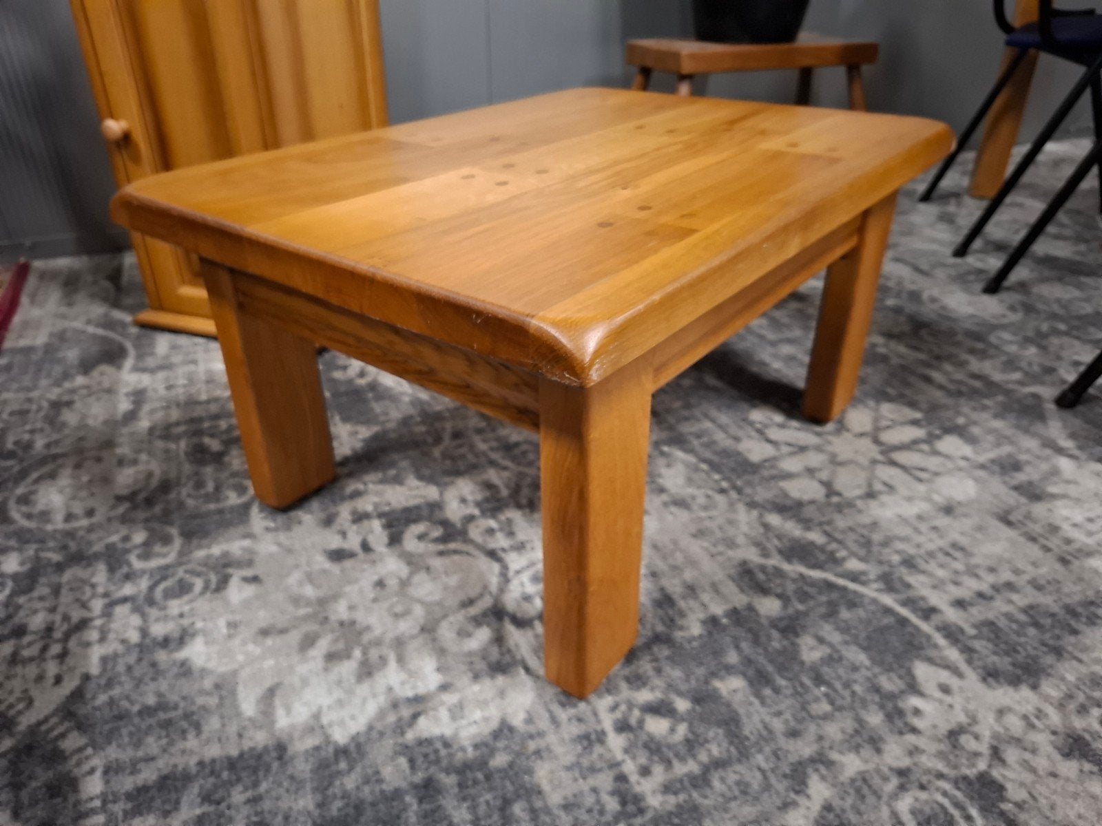 Hele mooie stoere bijzet salontafel robuust Eiken. Zie,, Ophalen, Zo goed als nieuw, Rechthoekig, Eikenhout