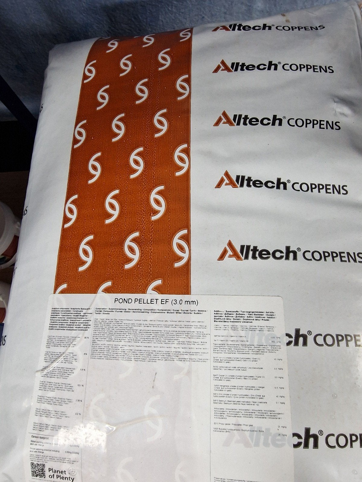 Coppens Pond Pellet 15kg, Karper of Koi