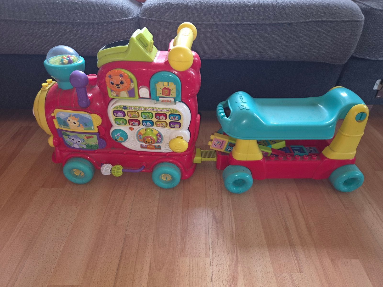 VTech Baby Speeltrein met kar - Mist 1 blokje, Ophalen, Gebruikt, Overige typen, Met licht