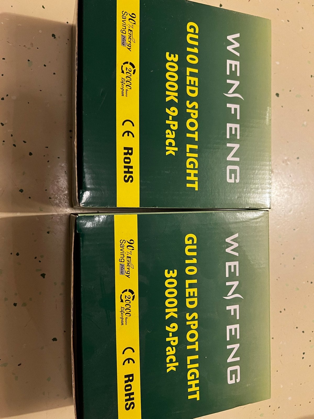 WENFENG GU10 LED Spot Light 3000K - 9-pack (2x), Ophalen of Verzenden, Nieuw, GU10, Overige merken