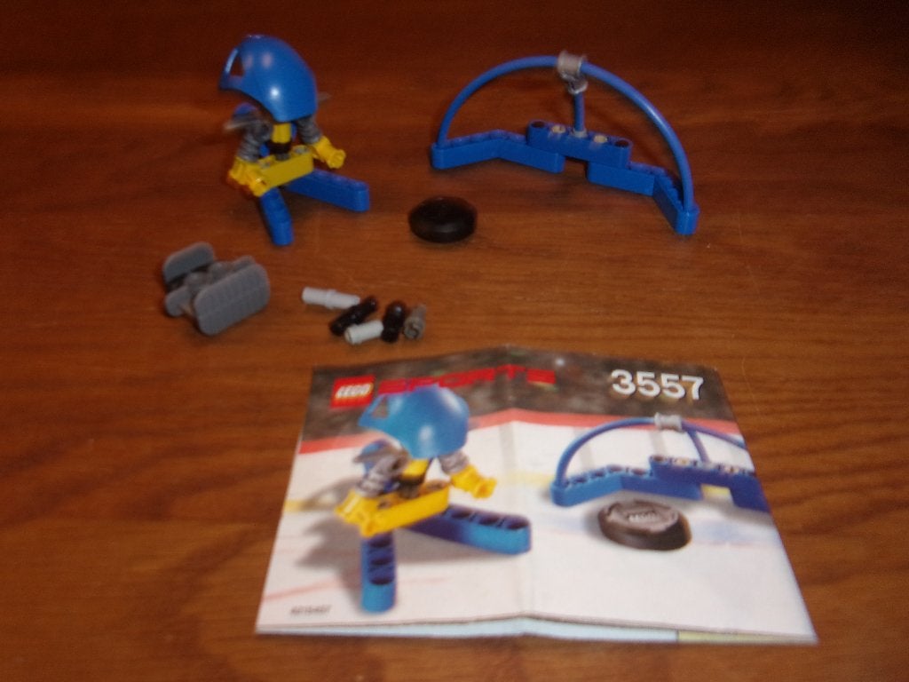 Lego Sports 3557-1 Blue Player and Goal uit 2003 (3), Gebruikt, Overige thema's, Lego, Compleet