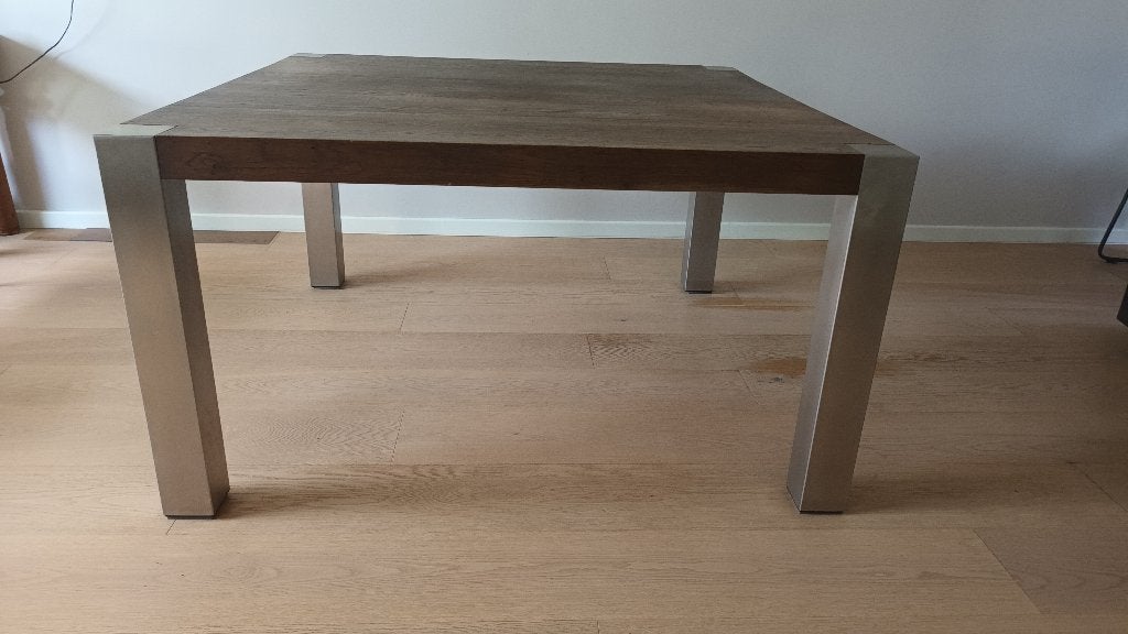 eettafel vierkant, Ophalen, Gebruikt, 100 tot 150 cm, Vierkant