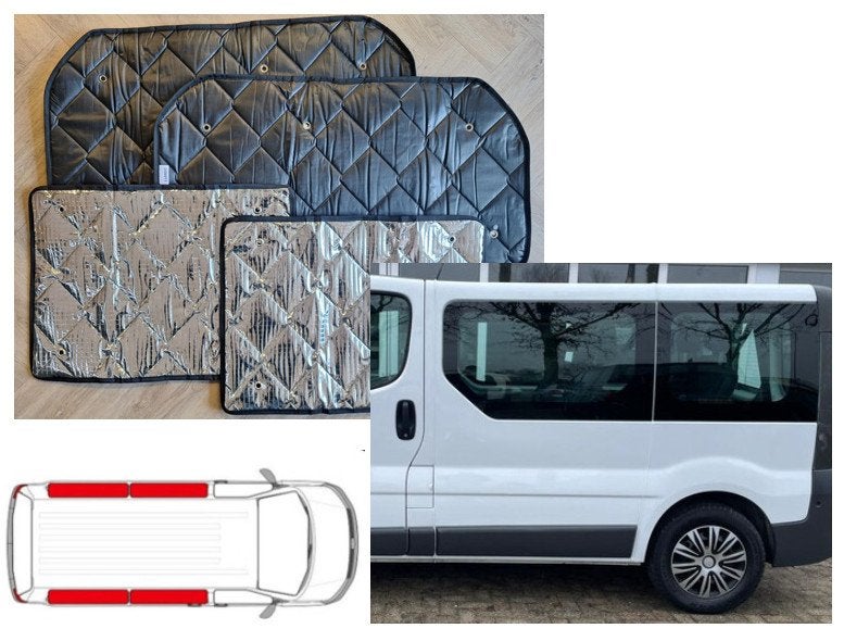 Raamisolatie Renault Trafic/Vivaro 2002-2014 (4 delig, Buurserstraat 15 A, 7481 EG,Haaksbergen, Ophalen of Verzenden, Info@123CamperOnderdelen.nl