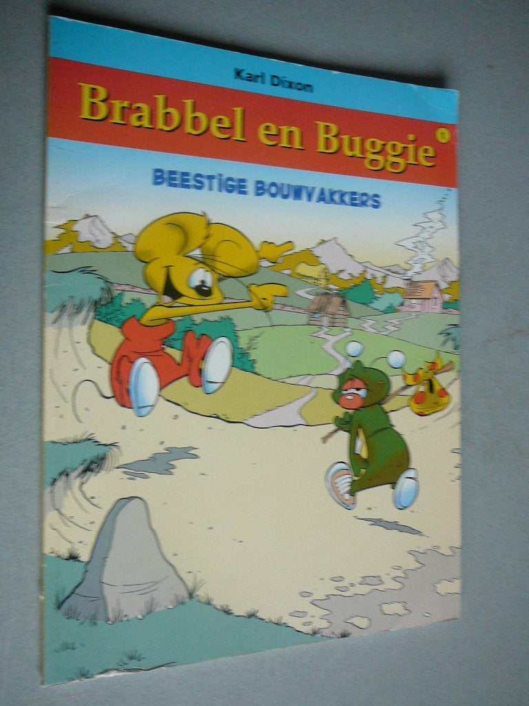 Brabbel en Buggie, beestachtige bouwvakkers, Eén stripboek, Ophalen of Verzenden