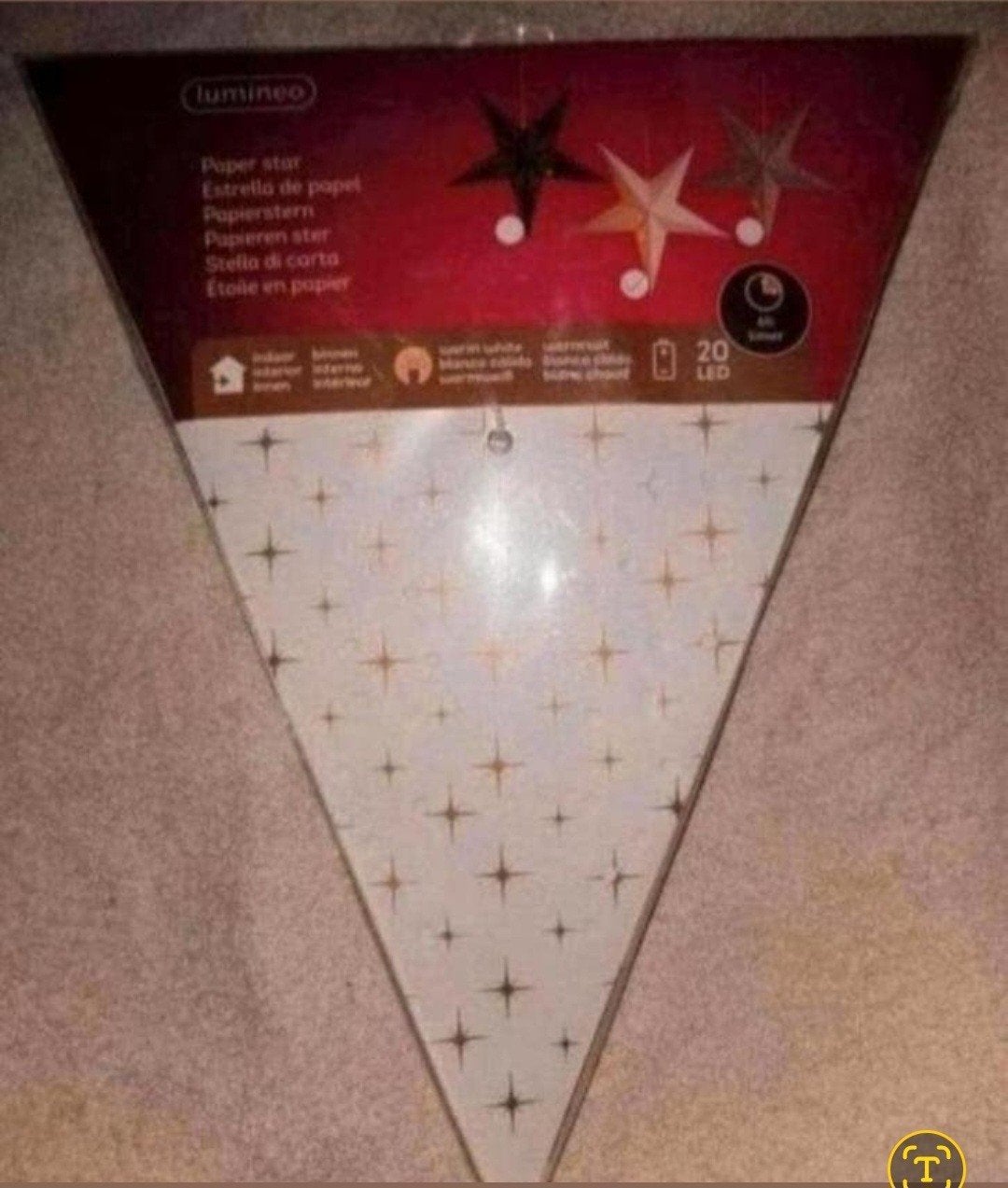 Kerstster. Wit. Nieuw, Ophalen of Verzenden, Nieuw