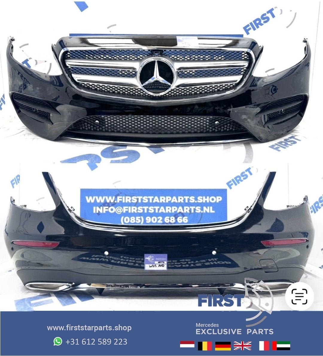 W213 BUMPER AMG PAKKET voorbumper + achterbumper SET COMPLEE