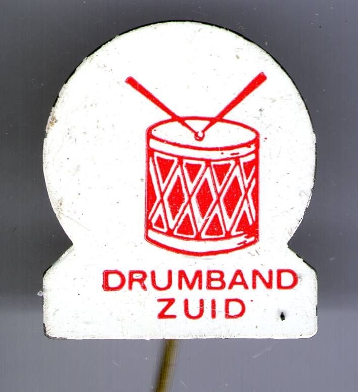 Drumband Zuid blik muziek speldje ( L_196), Verzenden, Zo goed als nieuw, Merk, Speldje of Pin