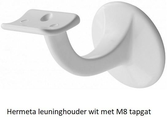 Hermeta leuninghouder wit, Overige materialen, -, Hermeta, -
