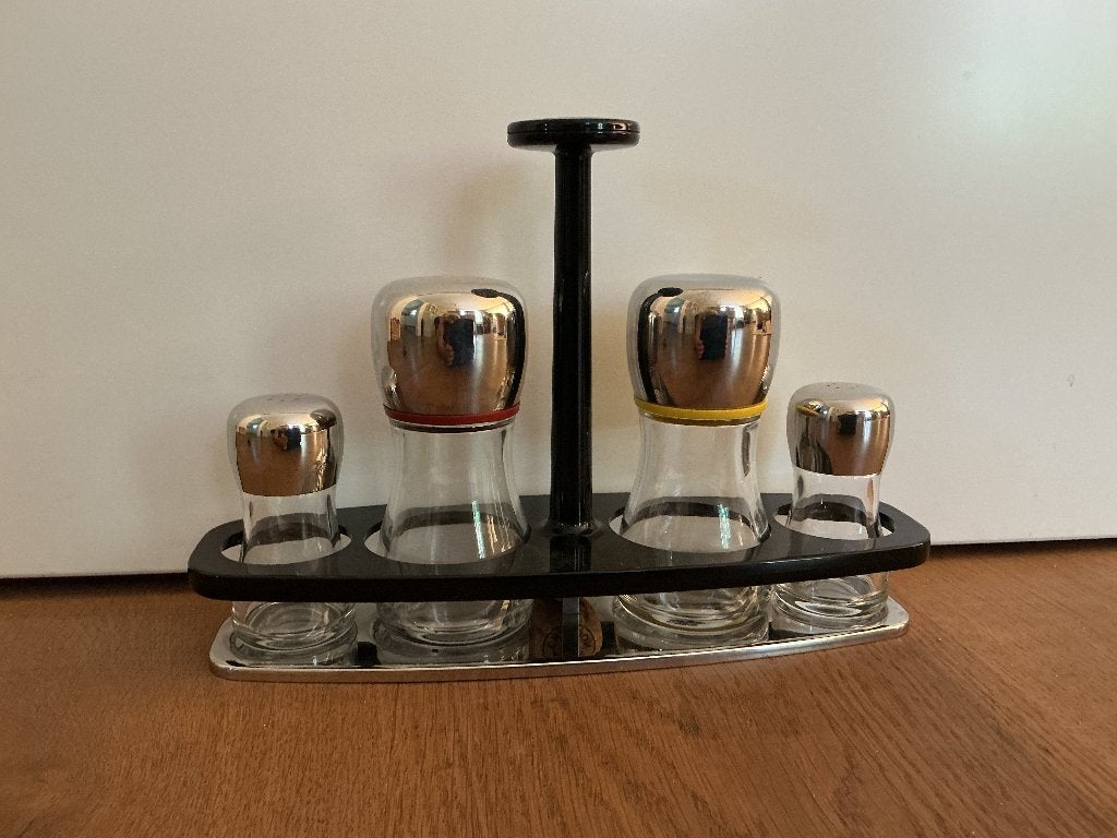 Olie en azijn, peper en zout set, Ophalen, Overige typen, Alessi, Overige materialen