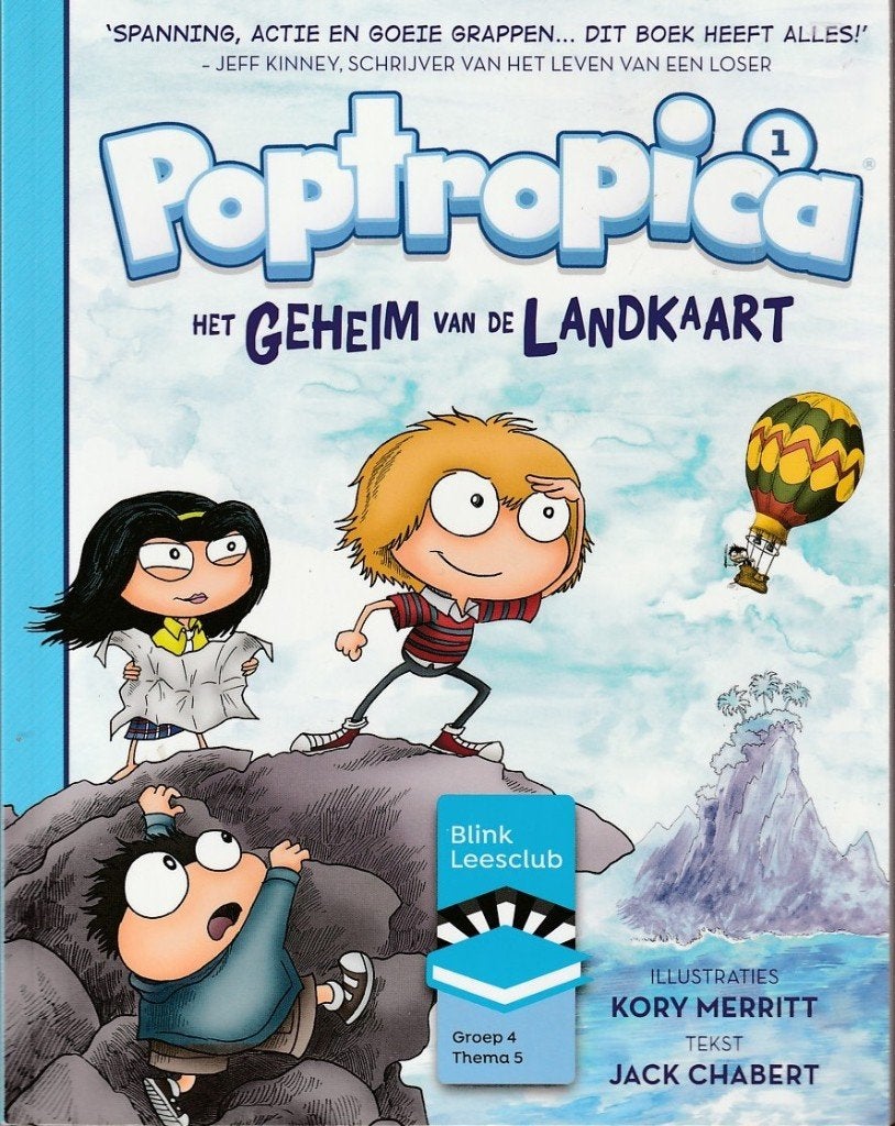 Poptropica 1 - Het Geheim van de Landkaart^^, Boeken, Ophalen of Verzenden, Zo goed als nieuw, Jack Chabert, Fictie algemeen