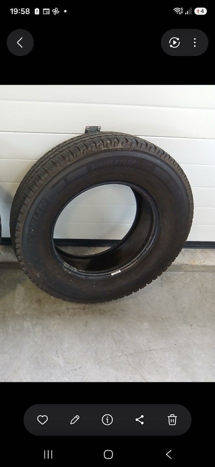 Michelin Agilis Camping banden 225/75 R16 CP  / Fiat  Ducato, Ophalen, 16 inch, All Season, Band(en)