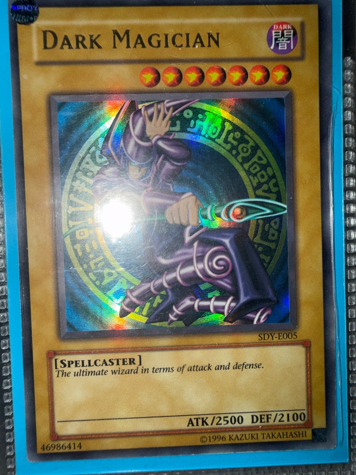 Yu-Gi-Oh! Dark Magician SDY-E005 Foil Kaart, Ophalen of Verzenden, Gebruikt, Losse kaart, Foil