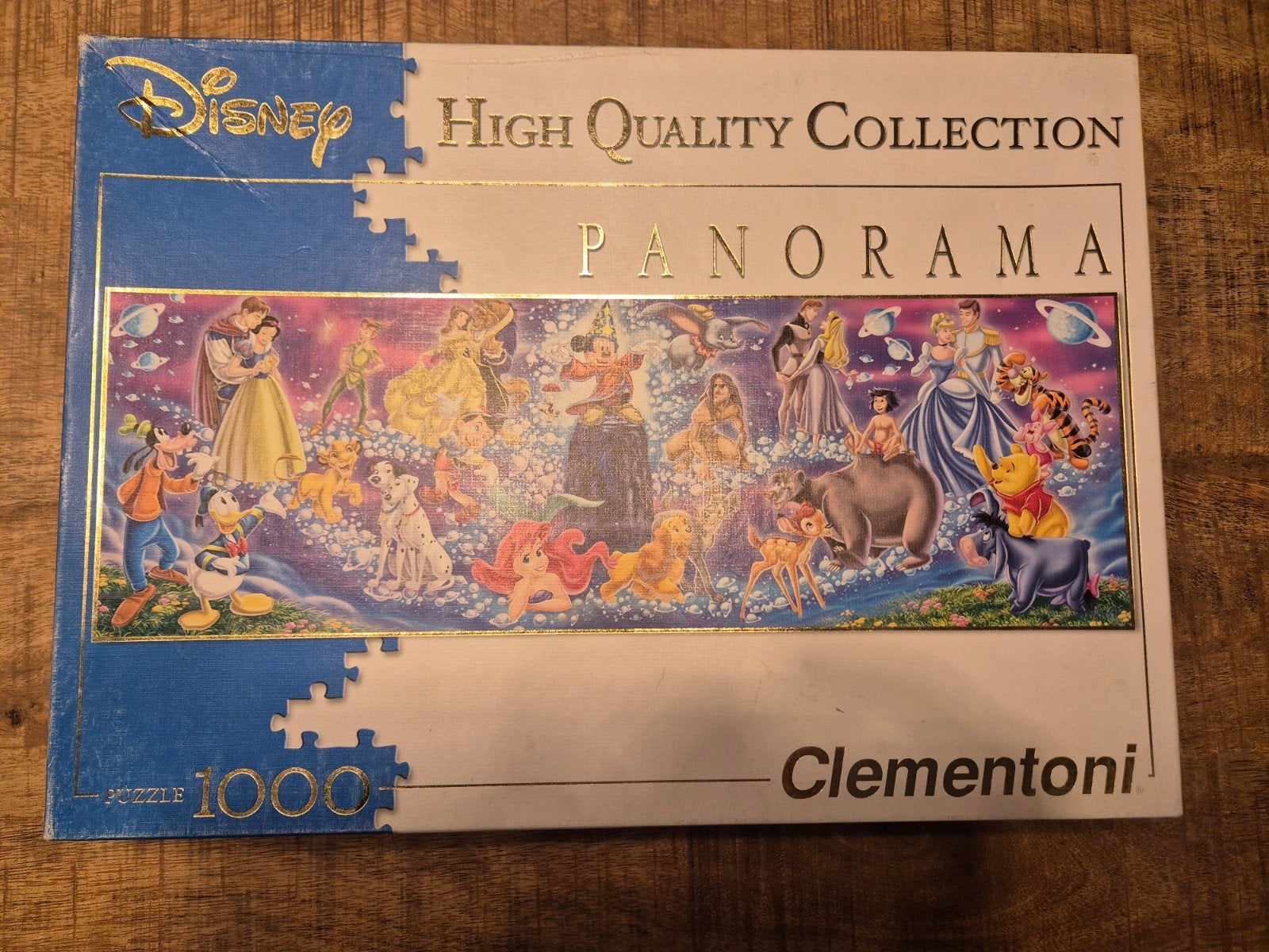 Disney Panorama Legpuzzel 1000 stukjes - Clementoni, Ophalen, 500 t/m 1500 stukjes, Zo goed als nieuw, Legpuzzel