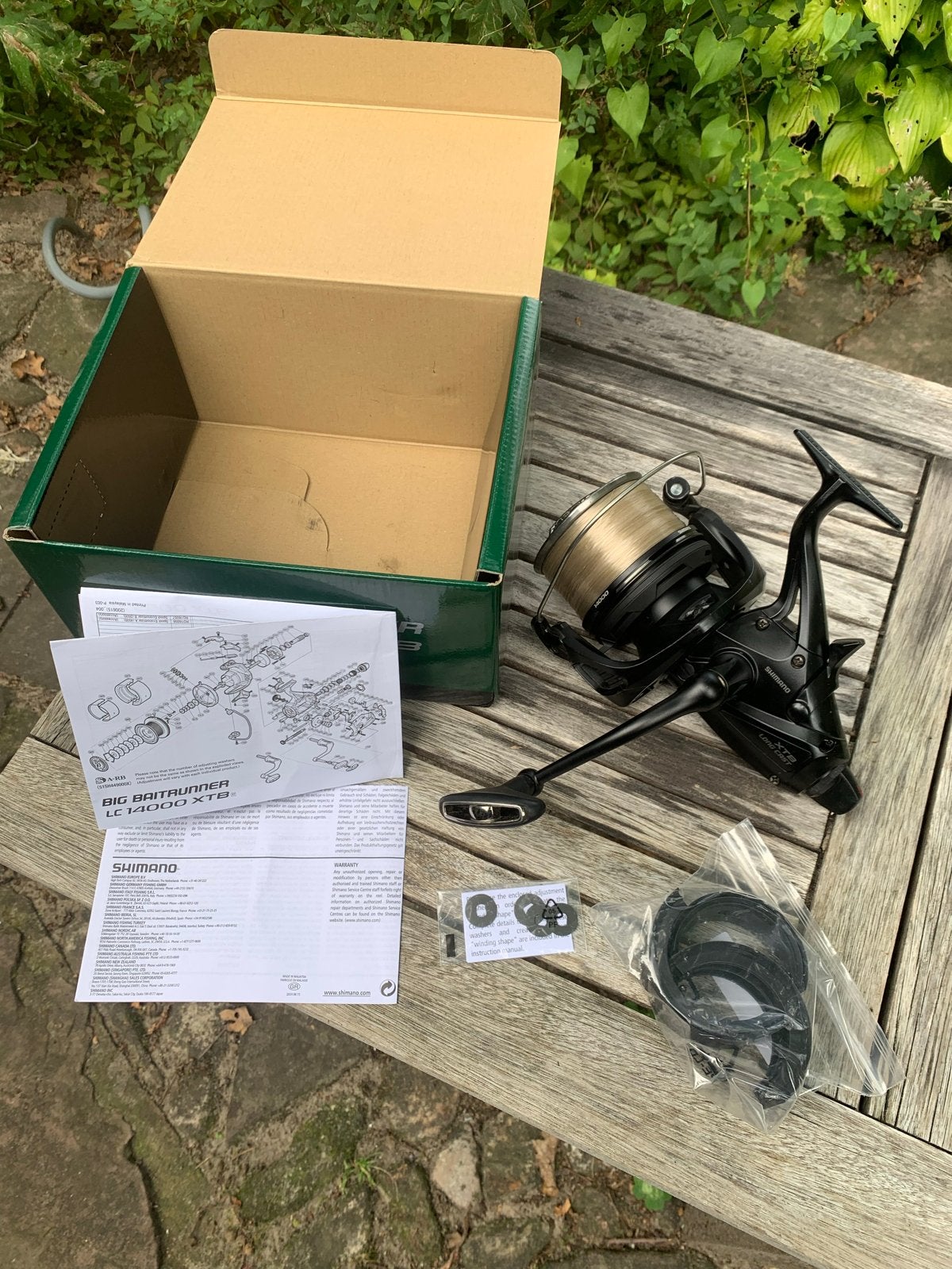 Shimano Big Baitrunner LC 14000 XTB met doos, Watersport en Boten, Hengelsport | Karpervissen, Ophalen of Verzenden, Gebruikt