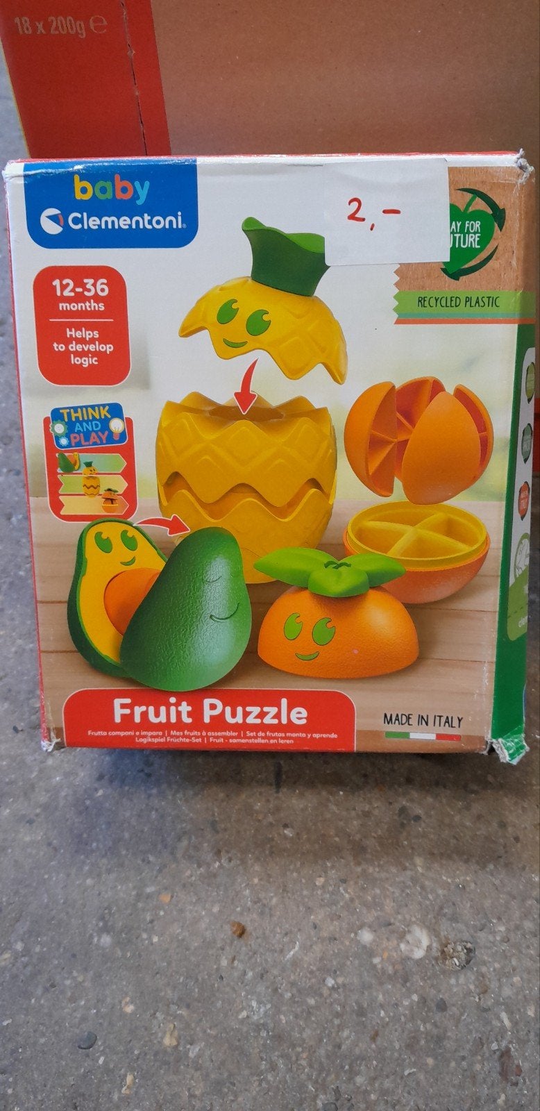 Clementoni Baby Fruit Puzzle - Nieuw in doos, Ophalen of Verzenden, Nieuw, Overige typen