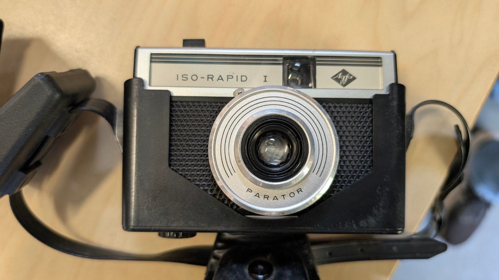 Vintage Agfa Iso-Rapid I camera compleet en mooi., Ophalen, Gebruikt, Compact, Overige Merken