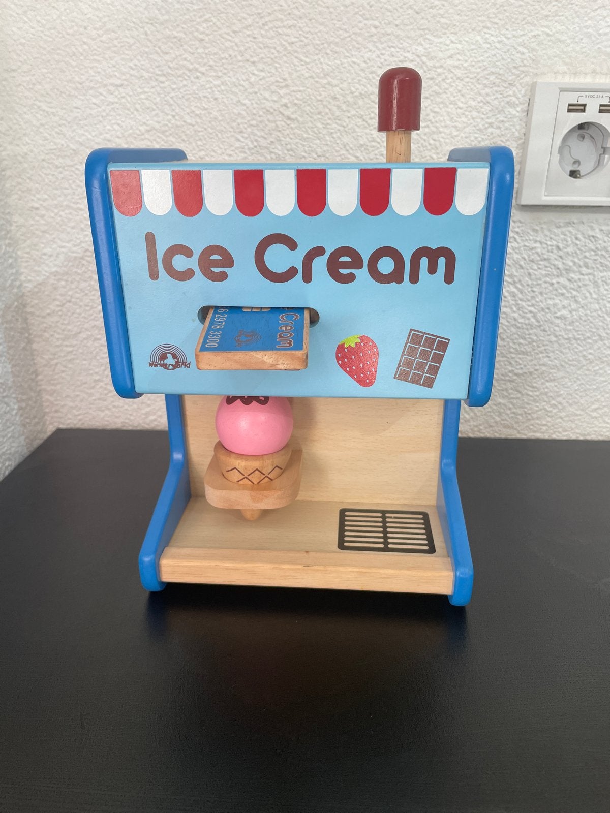 Wonderworld Wooden Ice Cream Machine, Ophalen of Verzenden, Gebruikt, Overige typen