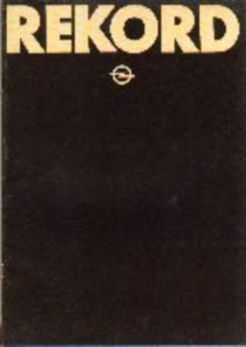 Opel Rekord, Commodore of Senator brochure/auto folder 77-92, Ophalen, Zo goed als nieuw, Opel