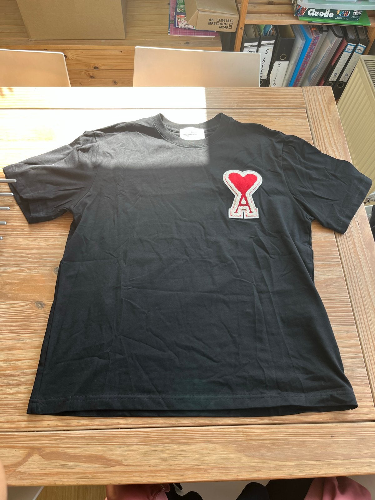 Ami Alexandre Mattiussi T-shirt met hartlogo, Kleding | Heren, Ophalen of Verzenden, Nieuw, Maat 48/50 (M), Zwart