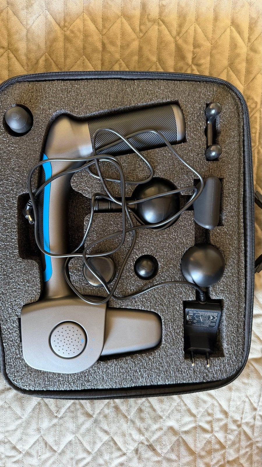 Massage Gun - Krachtig Percussie Massageapparaat, Ophalen of Verzenden, Zo goed als nieuw, Apparaat