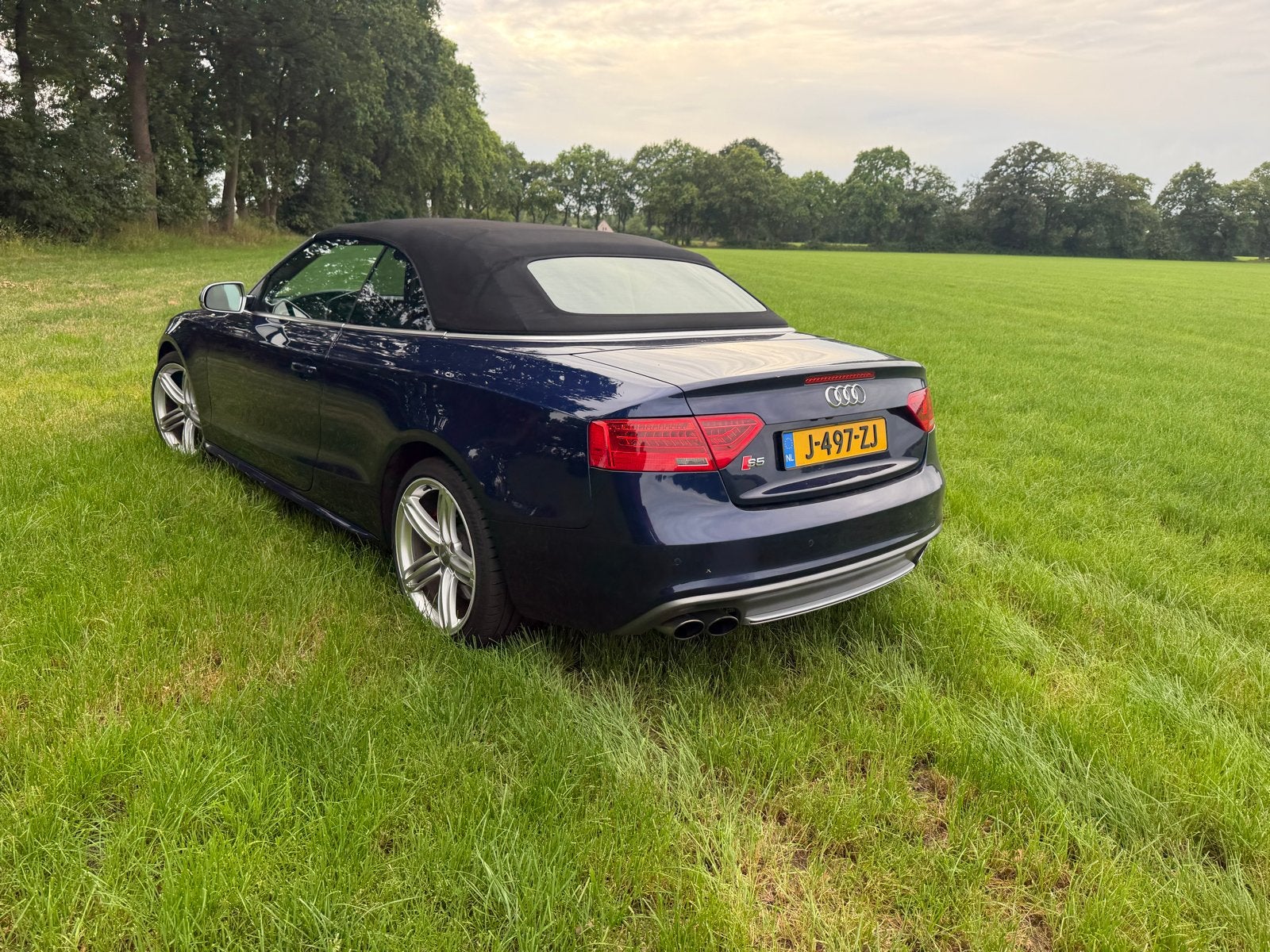 Audi s5 Cabrio van 2012 Blauw, Auto's, Audi, 2995 cc, Cabriolet, Blauw, 120 €/maand
