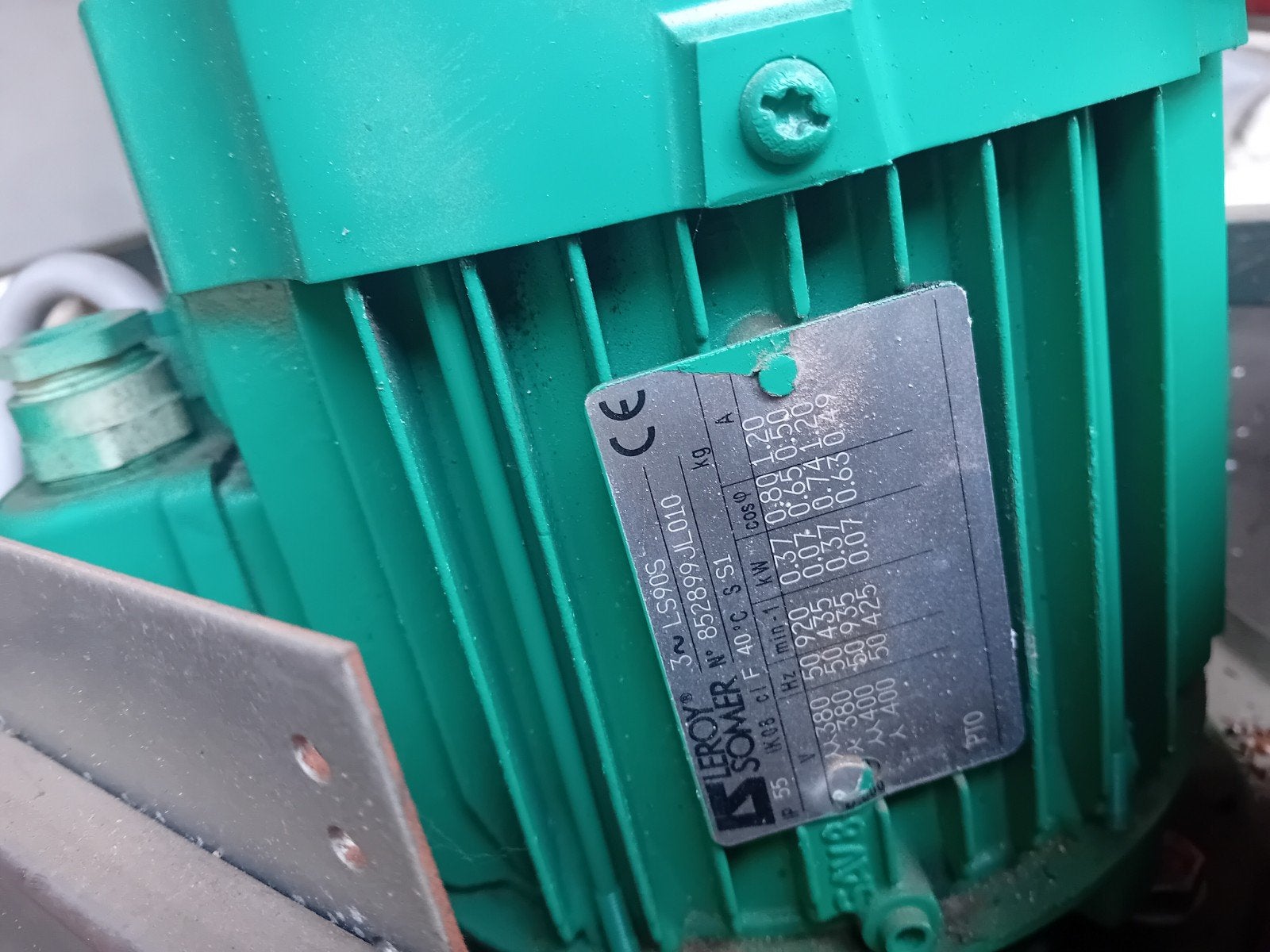 Leroy Somer Elektromotor 450/6-12D, 400V, 0.37kW, Ophalen of Verzenden
