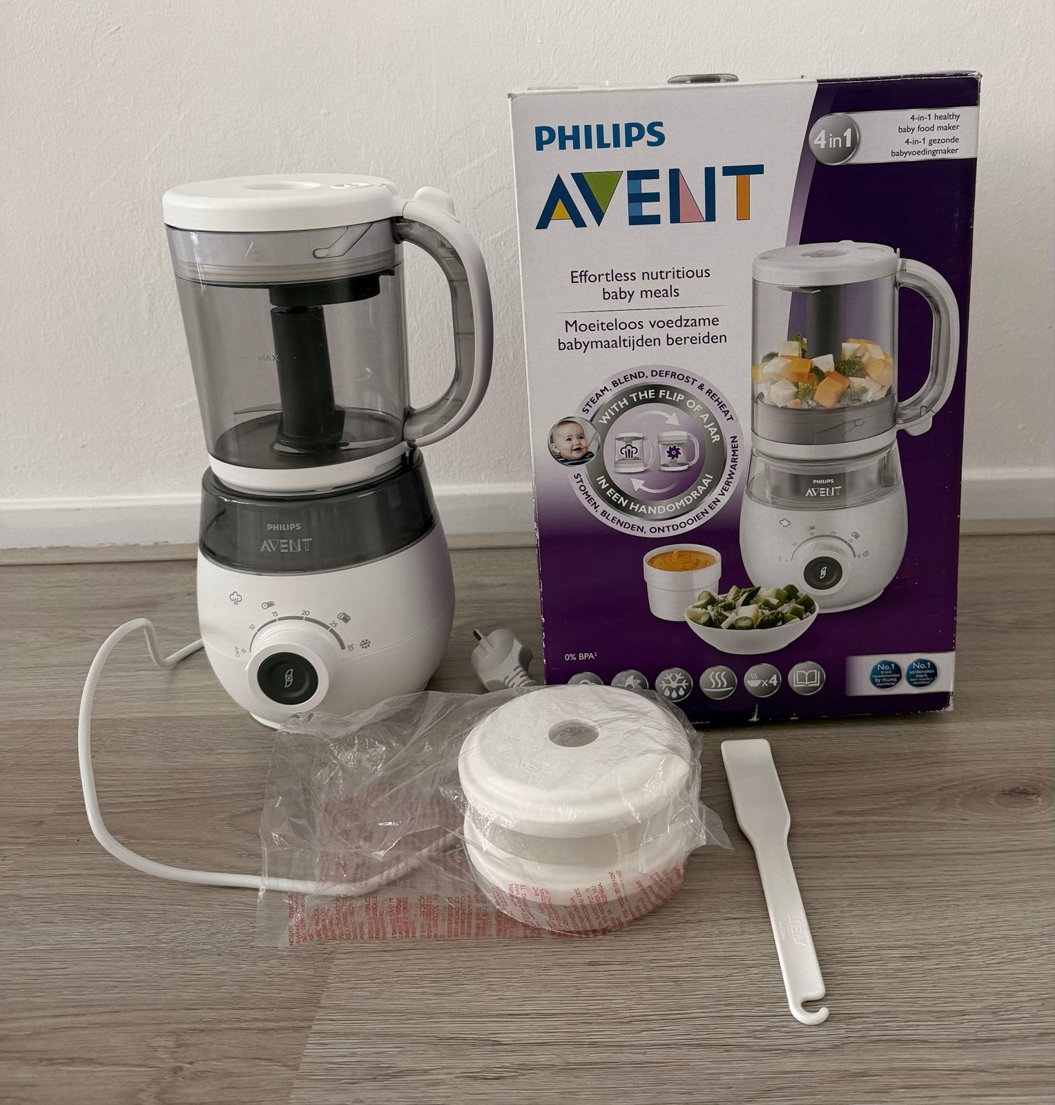 Philips Avent 4-in-1 Babyvoedingmaker (Baby Food Maker), Ophalen, Stoomfunctie, Philips Avent, Zo goed als nieuw