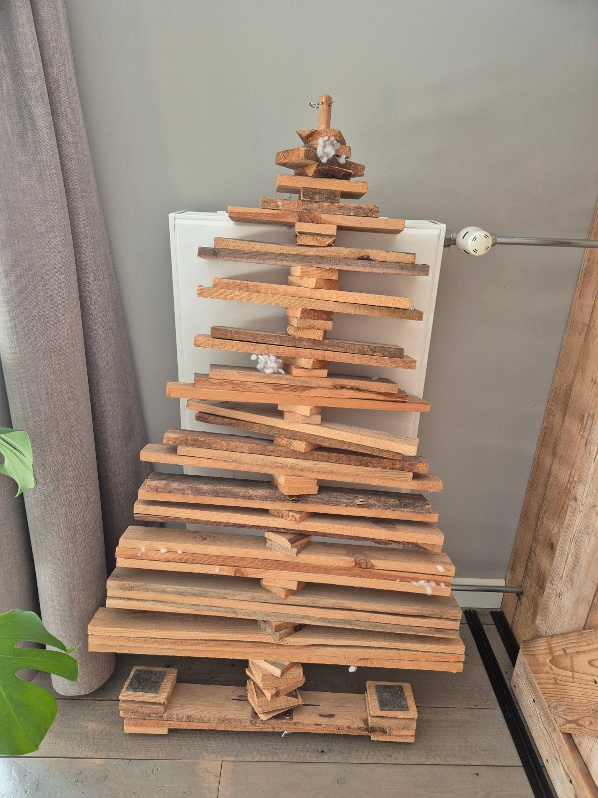 houten kerstboom, Ophalen, Gebruikt