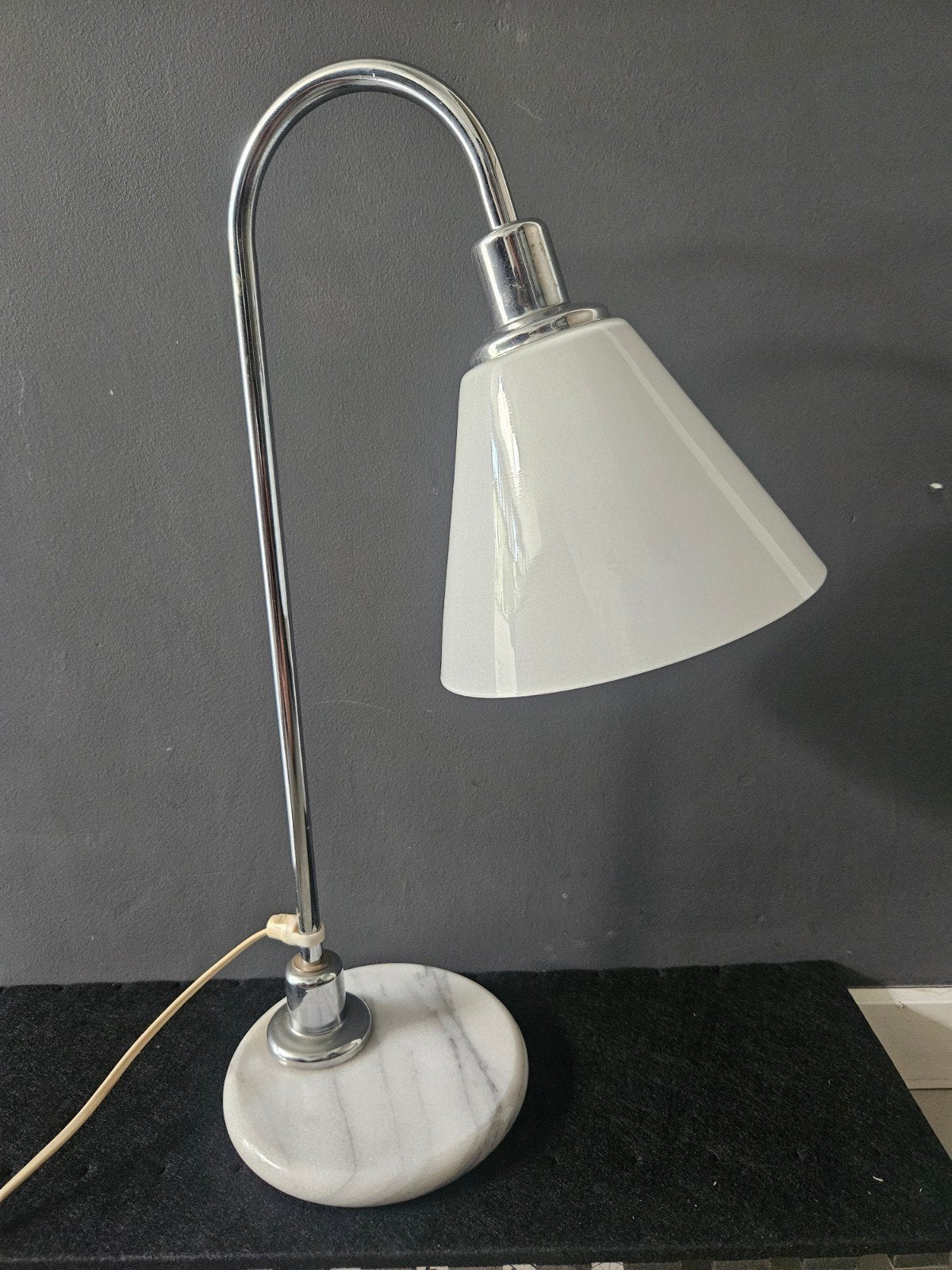 Ikea Tafellamp Postmodern Scandinavisch design Jaren 80, Ophalen of Verzenden, Zo goed als nieuw, Glas, Minder dan 50 cm