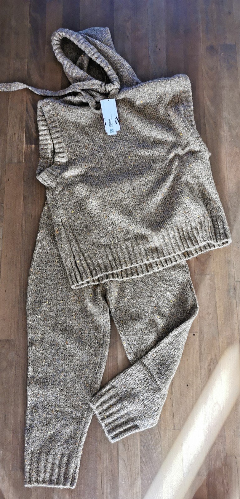ZARA tricot pak mt. M, Maat 38/40 (M), Kostuum of Pak, Bruin, Verzenden