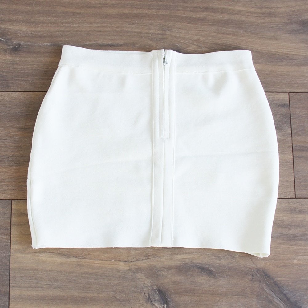Mooie Witte Bandage Rok (L) - 71 € 20,-, Kleding | Dames, Wit, Maat 42/44 (L), Ophalen of Verzenden, Boven de knie