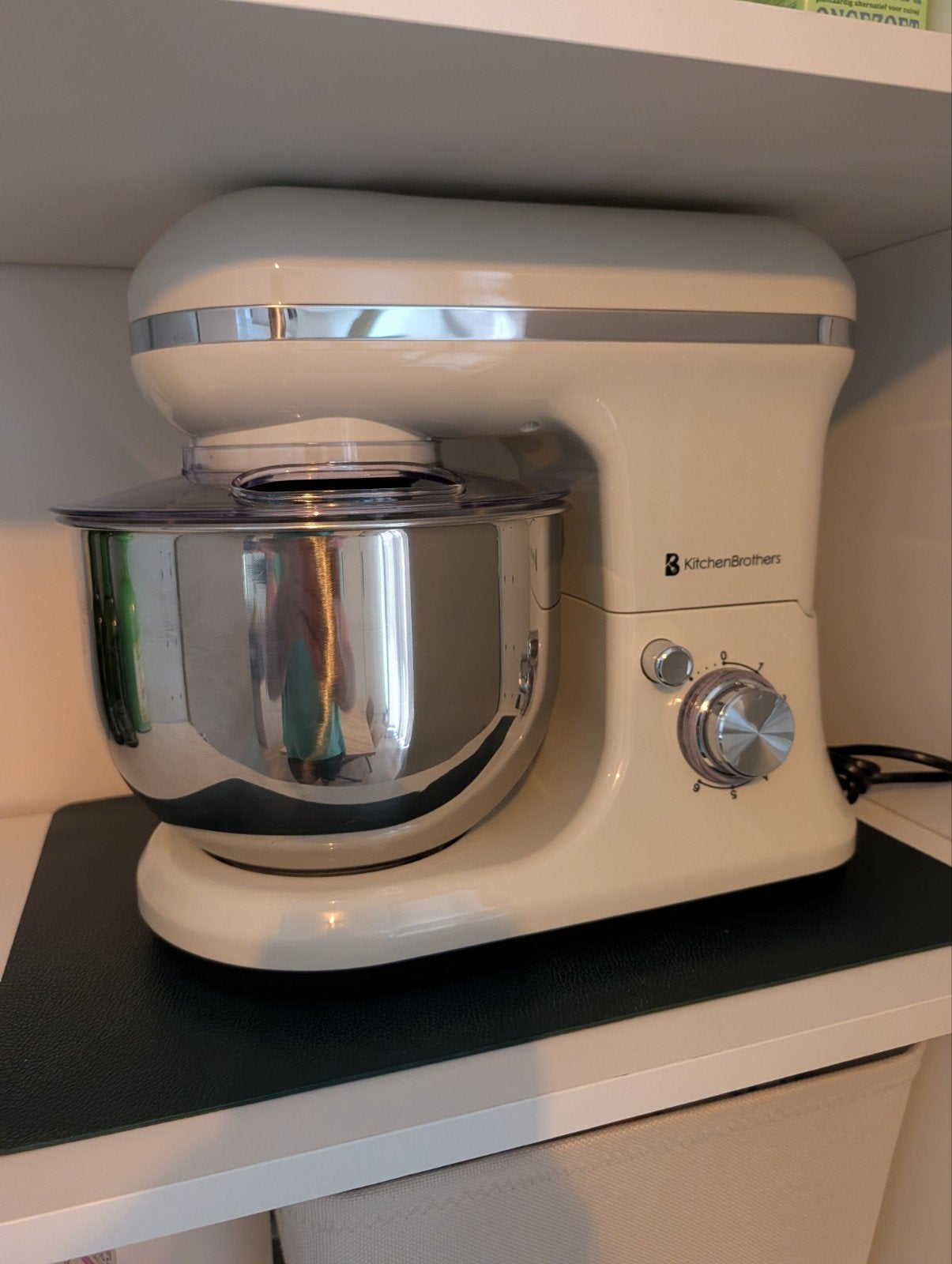 Nieuwe KitchenBrothers Keukenmachine 1200W 5L Champagne, 4 liter of meer, Nieuw, 3 snelheden of meer, Ophalen of Verzenden