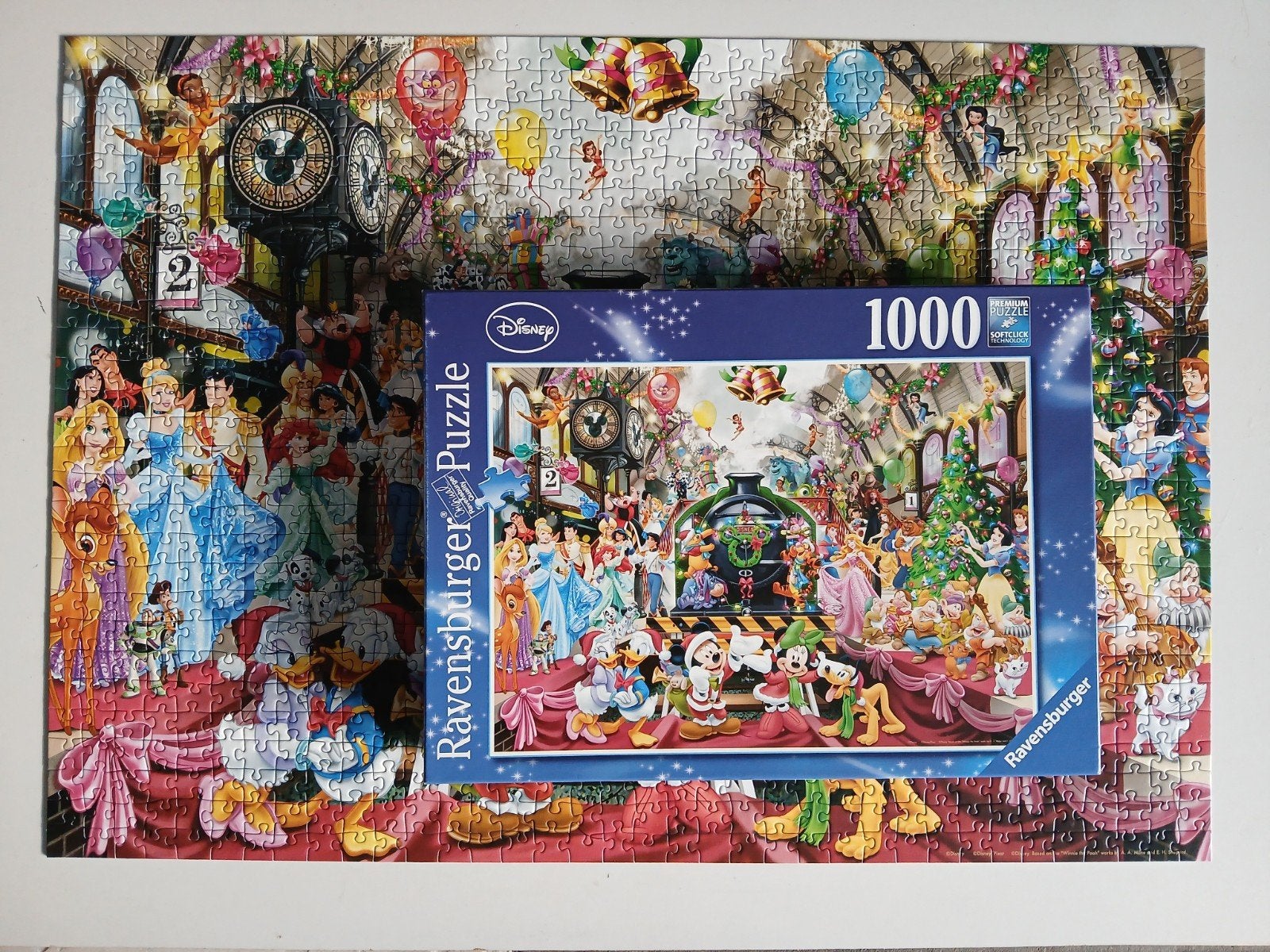 Disney kerst puzzel 1000 stukjes (Ravensburger), Ophalen, 500 t/m 1500 stukjes